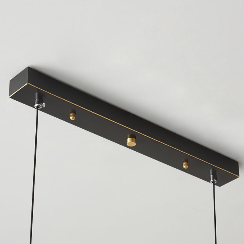 Modern Island Lamp LED Island Hanging Lamp with Metal Shade for Dining Room