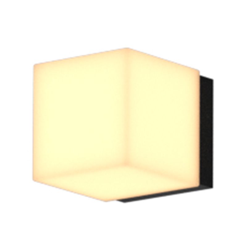 Square Wall Sconce Contemporary Outdoor Sconce Light Fixture
