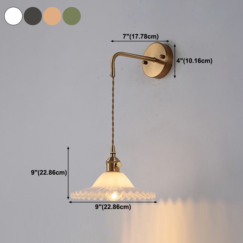 1 Light Geometric Wall Lights Industrial Style Glass Wall Lighting Ideas