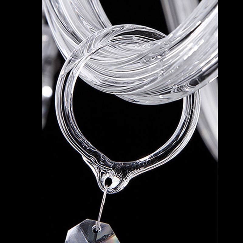 Lámpara de araña de velas iluminación de vidrio tradicional iluminación para restaurante