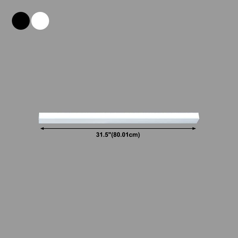 Modern Style Linear Flush Mount Light Metal 1-Light Flush Mount Light Fixture