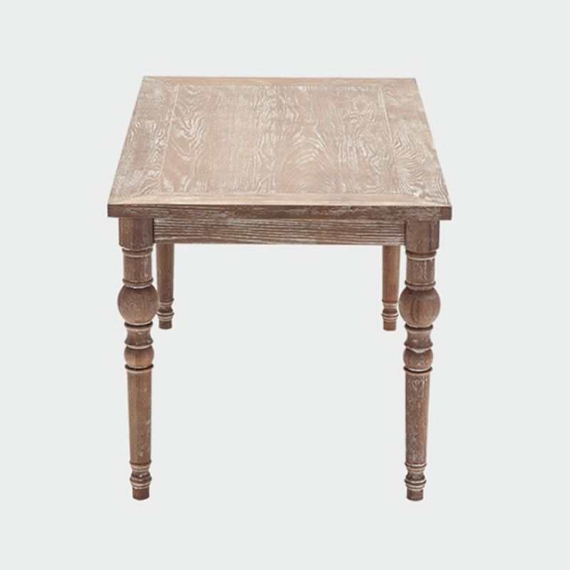Mesa medieval moderna de madera de pino para restaurante, mesa antigua rectangular con 4 patas