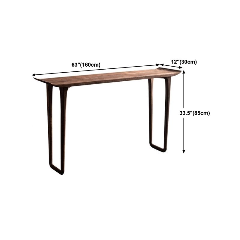 Pine Solid Wood Console Table,11.81inch Wide, Hall Accent Rectangle Table