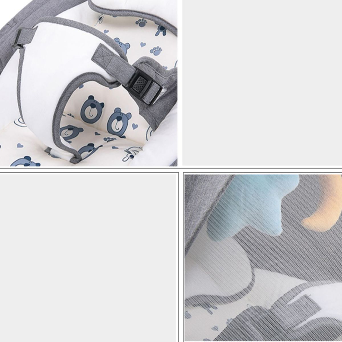 Electric Crib Cradle Rocking Crib Cradle for Baby and Newborn