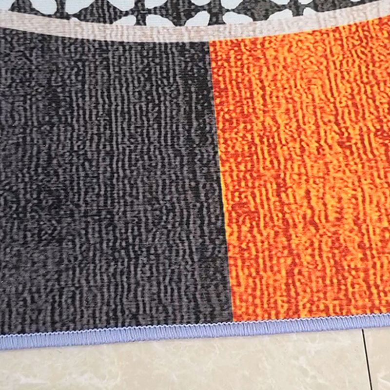 Oranje modern tapijt blending kleurblok indoor tapijt waswasbalk tapijt voor woningdecoratie