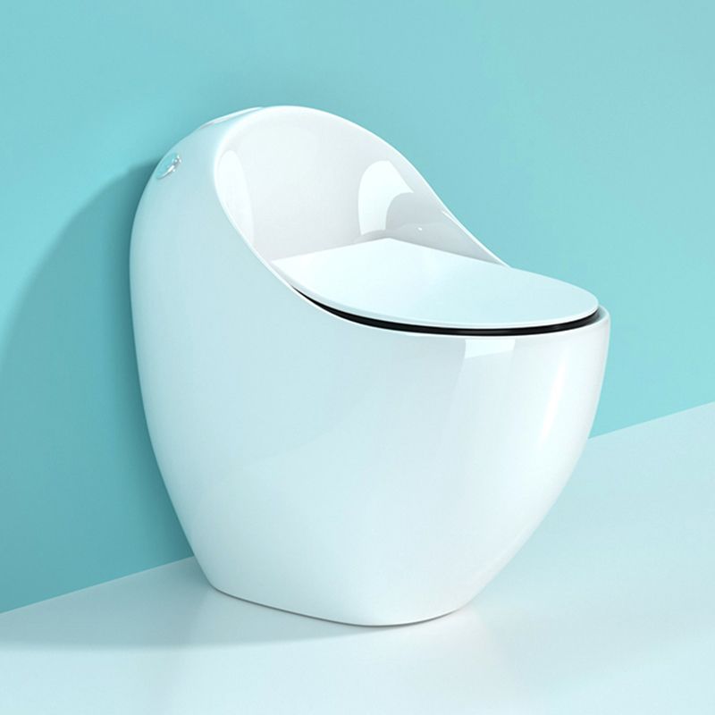 Modern Porcelain Floor Mounted Flush Toilet All In One Siphon Jet Toilet