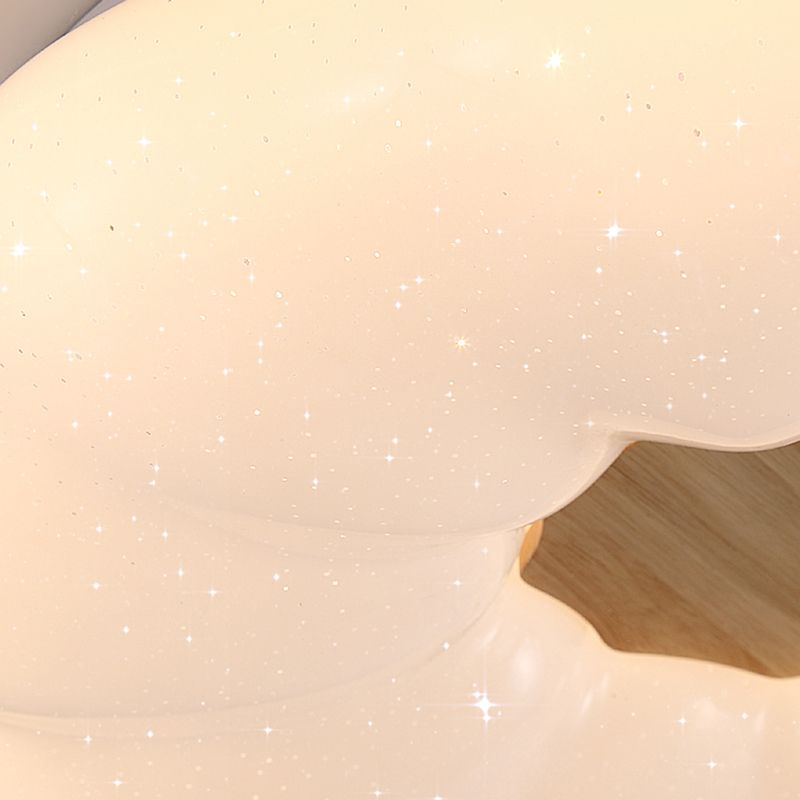 Nordic Ceiling Light Fixture Wooden LED Flush Mount for Bedroom