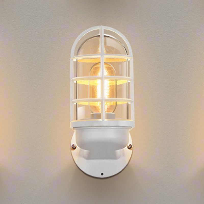 1-Light Geometric Wall Light Sconce Modern Style Metal Wall Mounted Lights