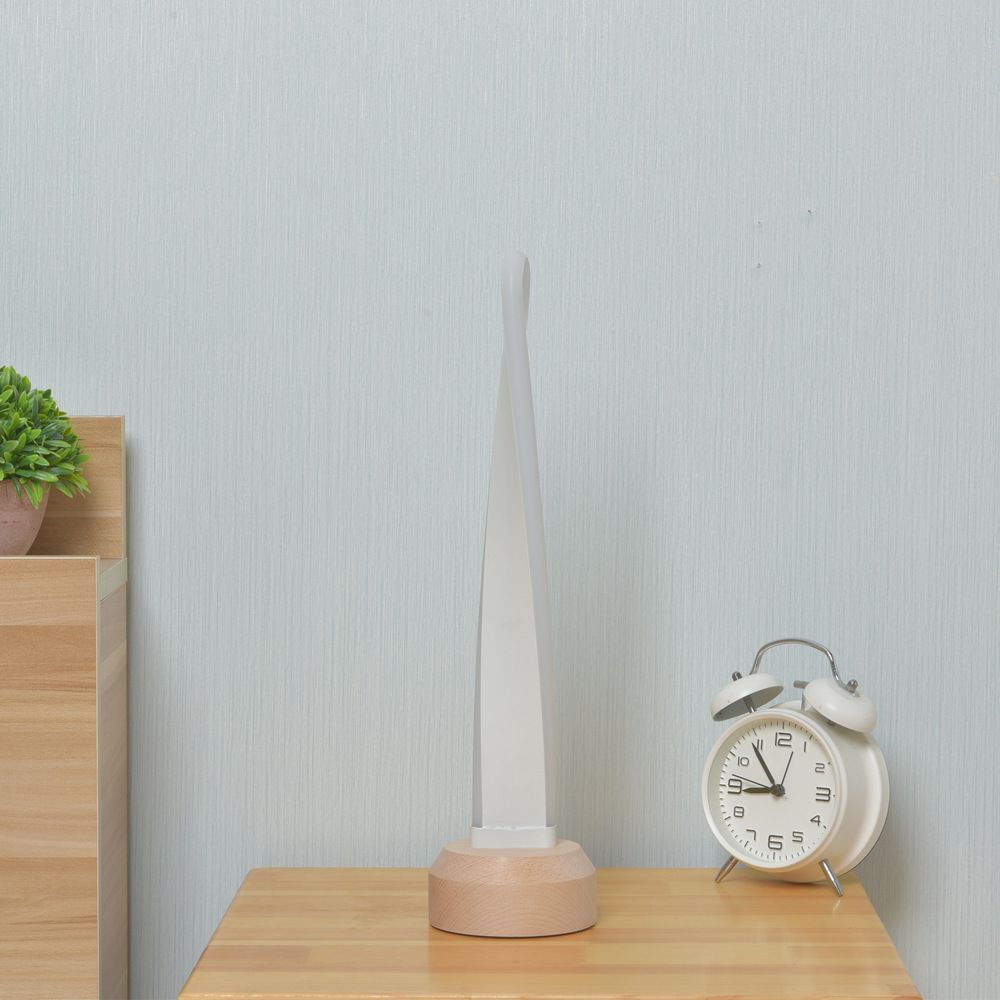 White Twist Night Stand Lighting Nordic Alluminio LED in alluminio Luce per camera da letto