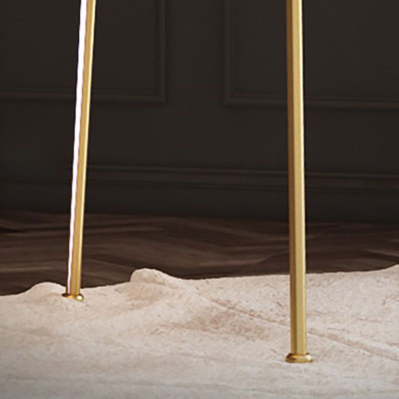 Silla con respaldo sólido sin brazos de estilo escandinavo, sillas laterales de comedor de tela para el hogar