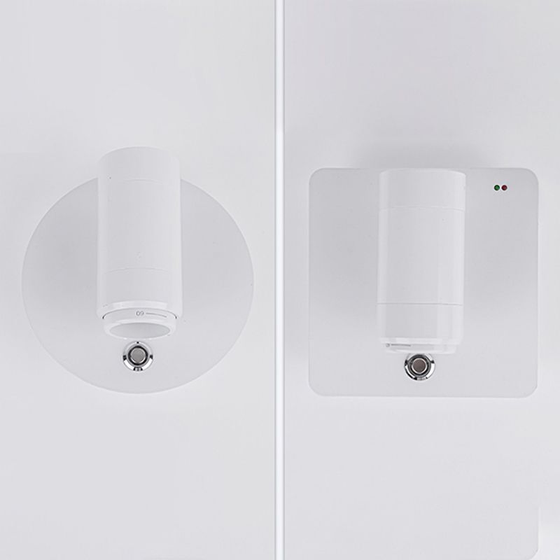 Modern Geometric Shape Wall Sconce Reading Wall Light with Acrylic Shade for Bedroom