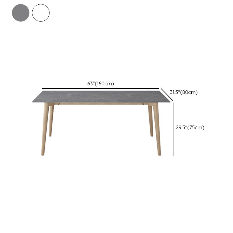 Contemporary 1/2/5/7 Pieces Furniture Stone Rectangle Dining Chairs Set for Condo