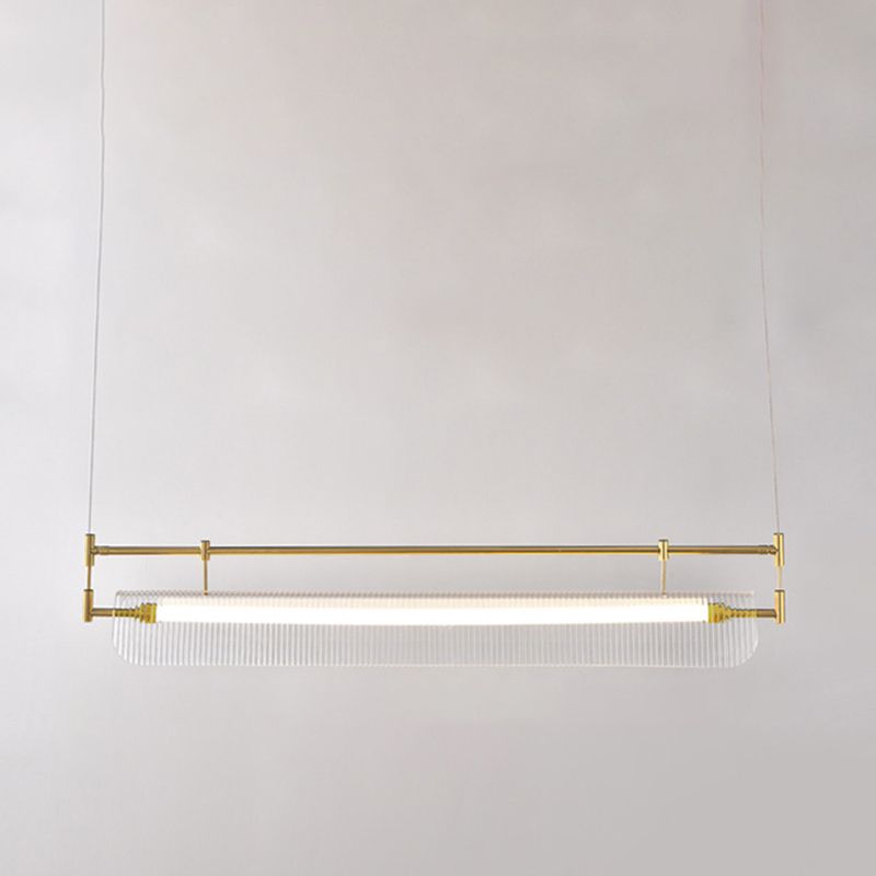 Single Golden/Black Modern Island Lighting Unique LED Ceiling Light for Dining Room