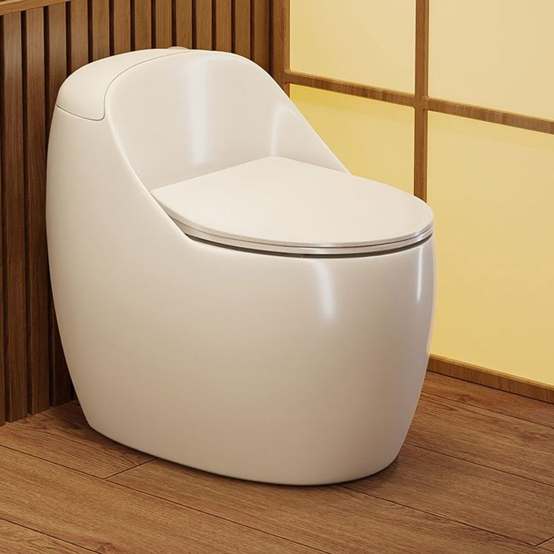 Contemporary Flush Toilet Floor Mounted Siphon Jet Toilet Bowl