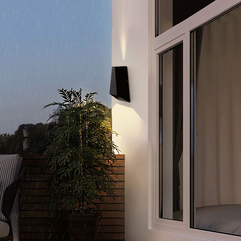 Contemporáneo de pared geométrica de metal LED dos luz de lavado de pared ligera para sala de estar