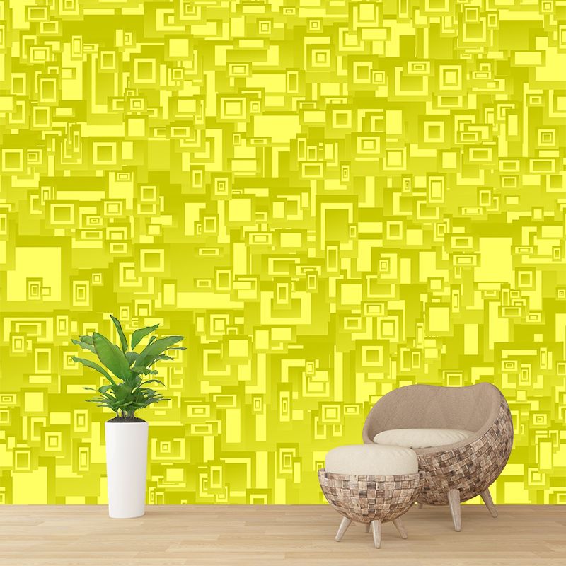 Sleeping Room Decoration Wall Mural Geometry Illustration Square Customized Wall Art