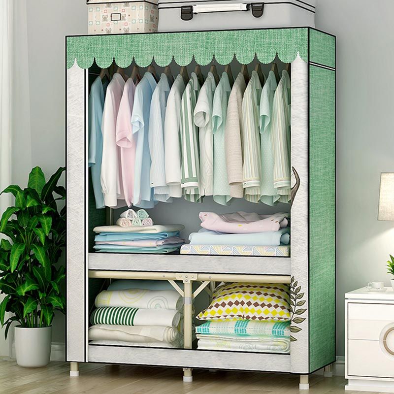 Contemporary Style Wardrobe Steel Bedroom Wardrobe Closet with Door