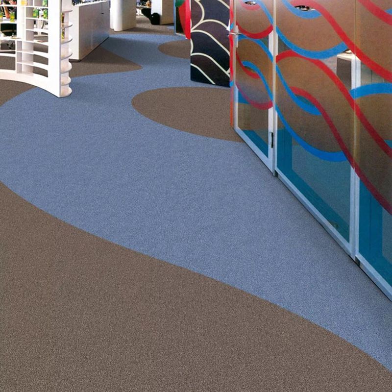 Carpet Tile Non-Skid Fade Resistant Geometry Loose Lay Dining Room Carpet Tiles