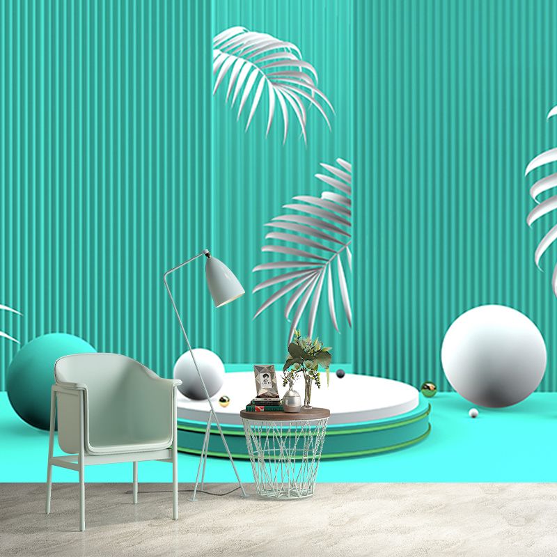 Tropical Plants Wall Mural Tropical Style Mildew Resistant for Wall Decor