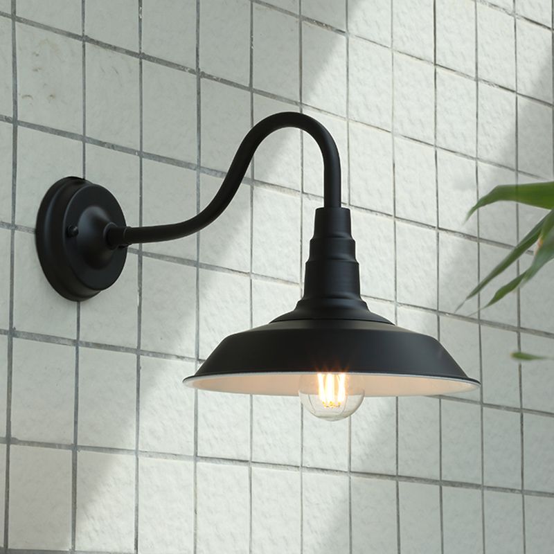 Wandleuchtenleuchte leichte Industriestil Metall Schwanzteeck Wandlampenvorrichtung für den Freien