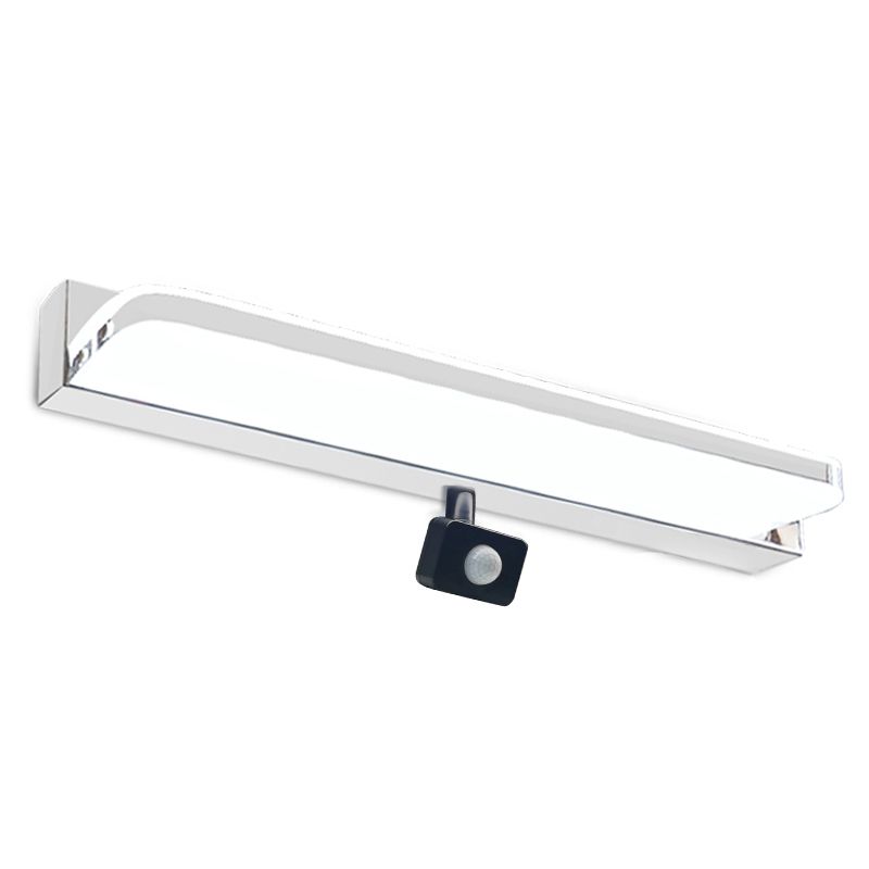 Modern Minimalist Style Ultra-thin Flush Mount Wall Sconce Stainless Steel Wall Mounted Lamps