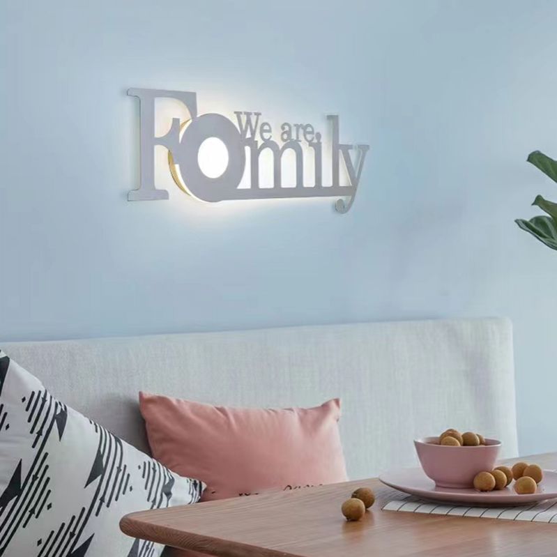 Unique Shape Wall Light Modern Style Metal Single Light Wall Mounted Light Fixture