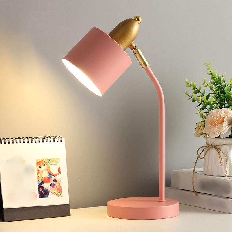 Modern Style Conical Nightstand Lamp Metal 1-Light Table Light