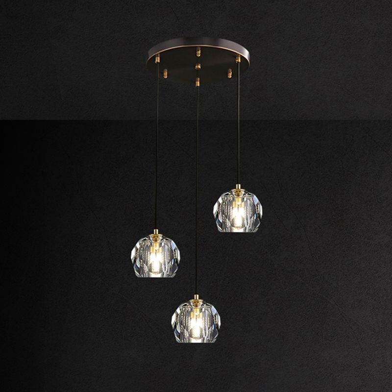 Crystal Globe Hanging Lampe in Modern Artistic Style Pendant Pendant Light for Dining Room
