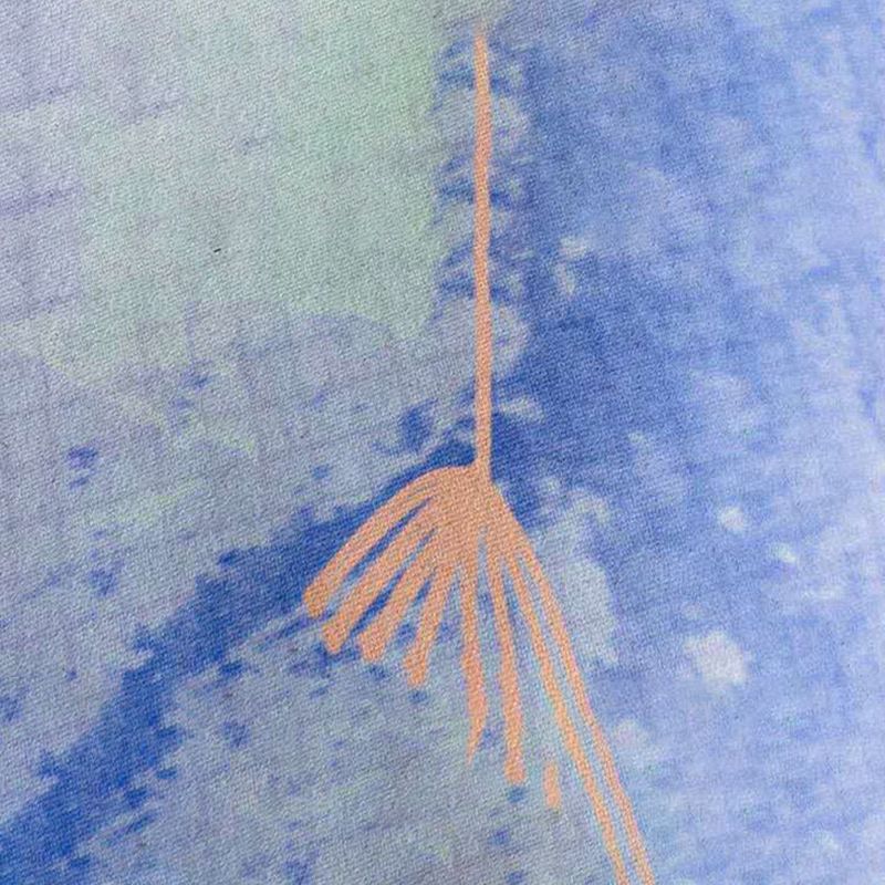 Multicolored Abstract Art Indoor Rug Modern Watercolor Printed Rug Polyester Non-Slip Backing Carpet for Living Room