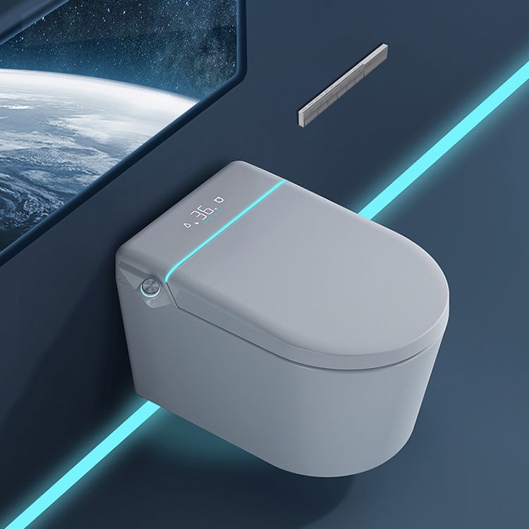 Elongated Wall Hung Toilet Set Temperature Control Wall Mounted Bidet