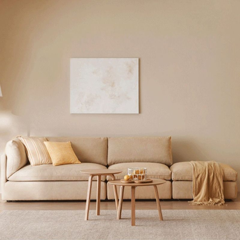 Modern linnen smokingstandarm standaard bank met slipcovered voor woonkamer, appartement