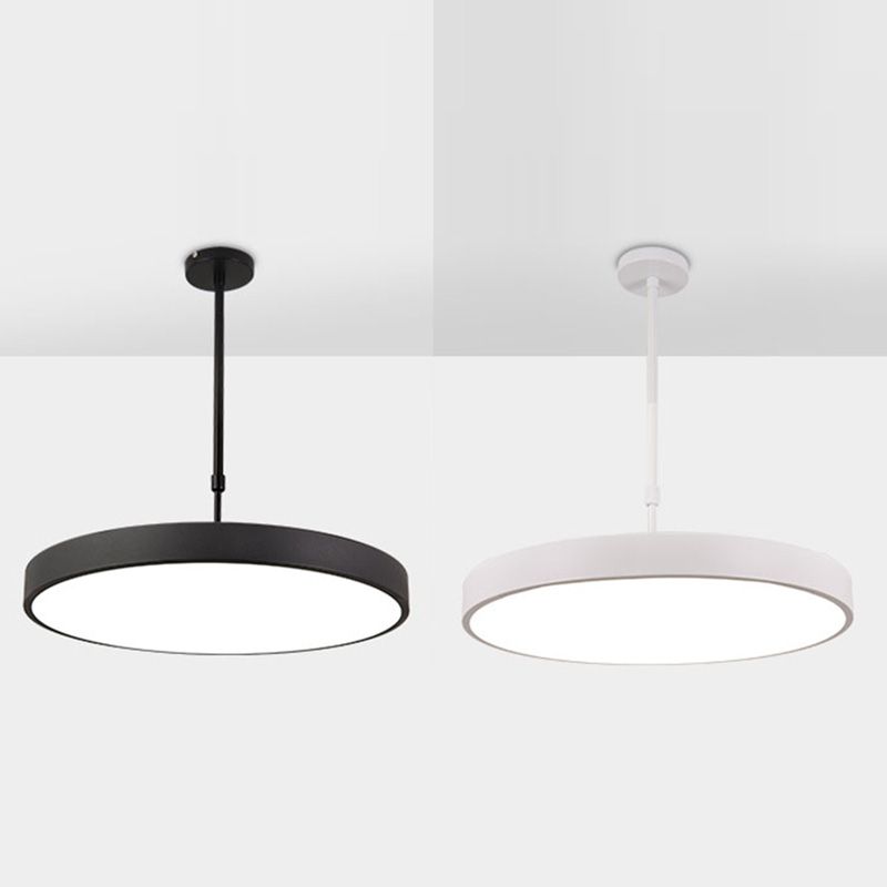 Metal Modern Simple Style Disc Shaped Led Pendant Decorative Lights for Office