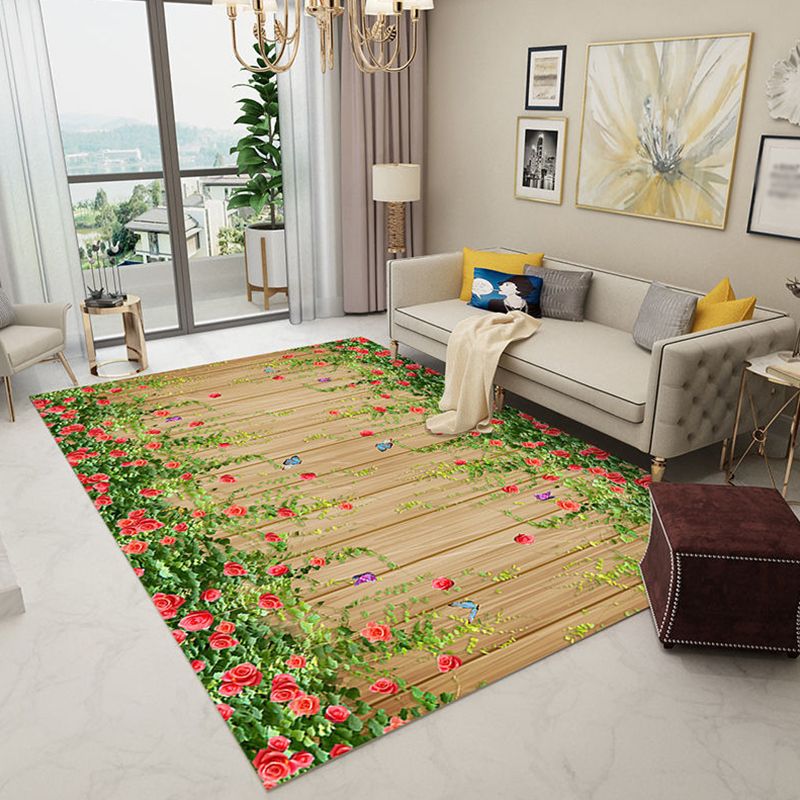 Ontspannend stromend patroon tapijt polyester tapijtkleurige resistent binnen vloerkleed voor woningdecoratie