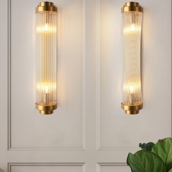 Crystal Geometric Shade 2-Lights Wall Sconce Modern Style Wall Mount Light Fixture