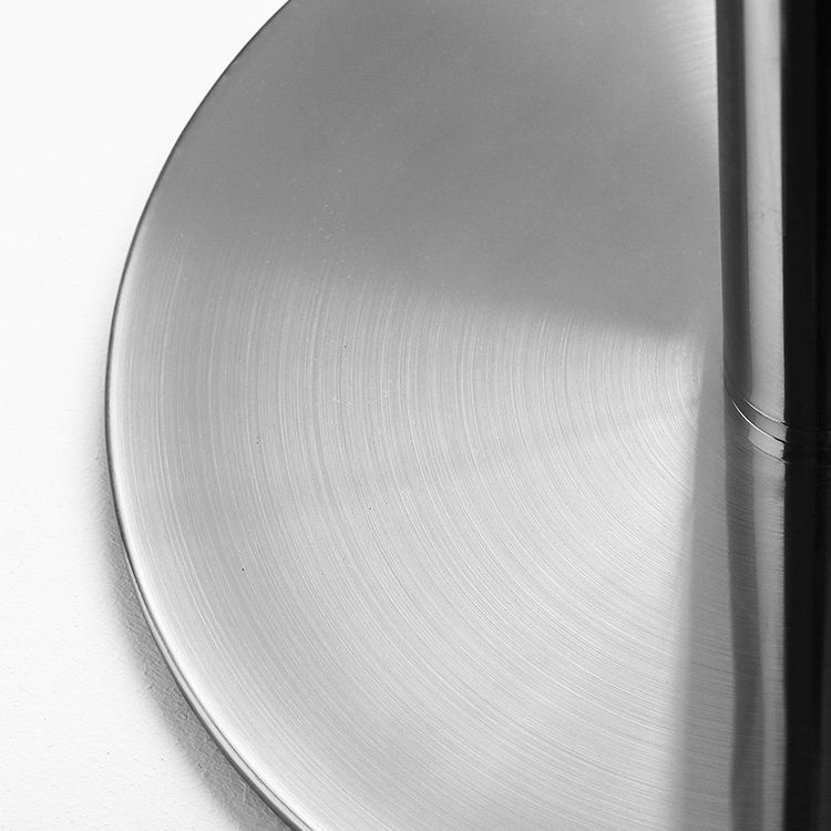 Industrial Dining Table Stainless Steel Table with Pedestal Base for Dining Room