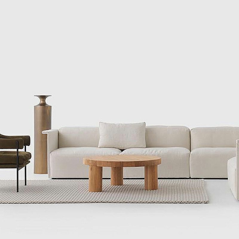 Scandinavian Wooden Round Coffee Cocktail Table 3 Legs Coffee Table