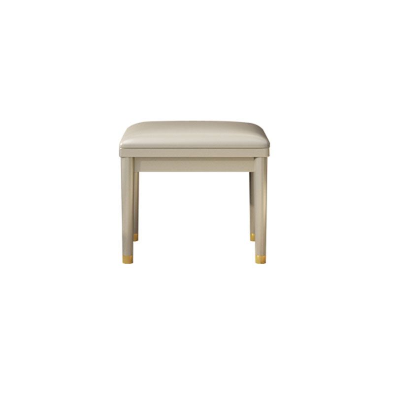 3 Drawer Dressing Table Solid Wood with Makeup Table and Stool