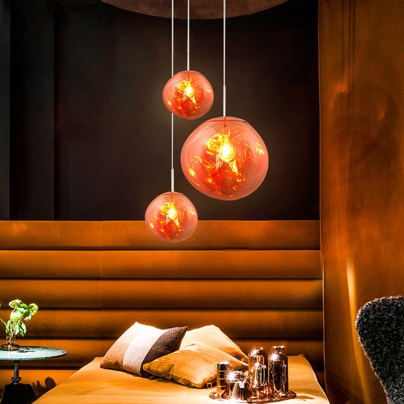 1 Light PVC Pendant Ceiling Lights Modern Pendulum Hanging Pendant Lights for Dining Room