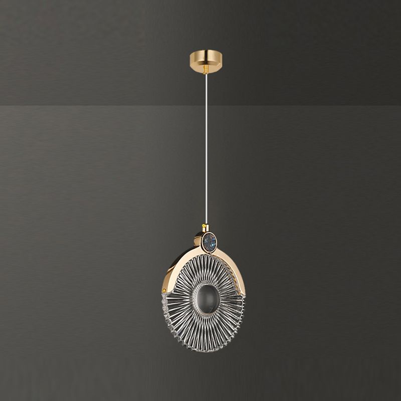 Round Shape Metal Pendant Lights Contemporary Style Hanging Lamps