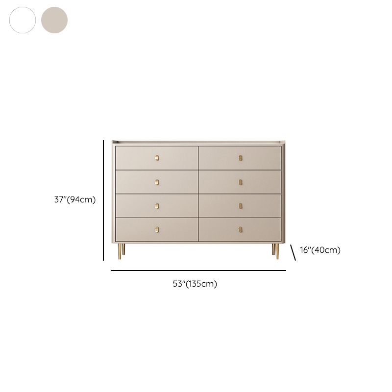 15.6-inch W Storage Chest Classic Glam Stone Storage Chest Dresser