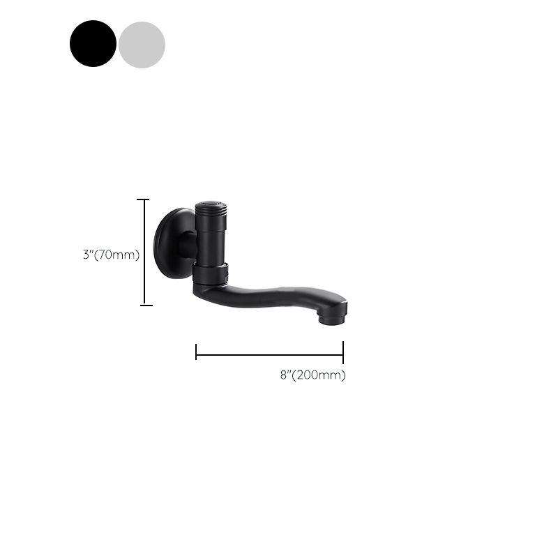 Swivel Tub Filler Wall Mount Copper Low Arc Knob Handle Tub Faucet Trim