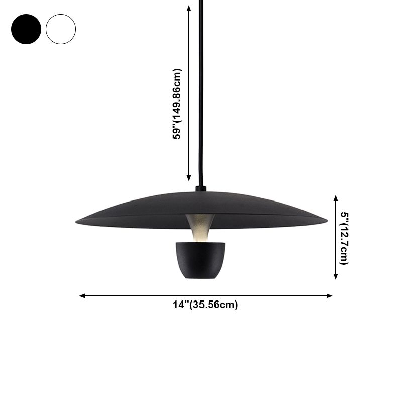 Nordic Flying Soucoucer Éclairage pendentif en métal LED Hanging Light