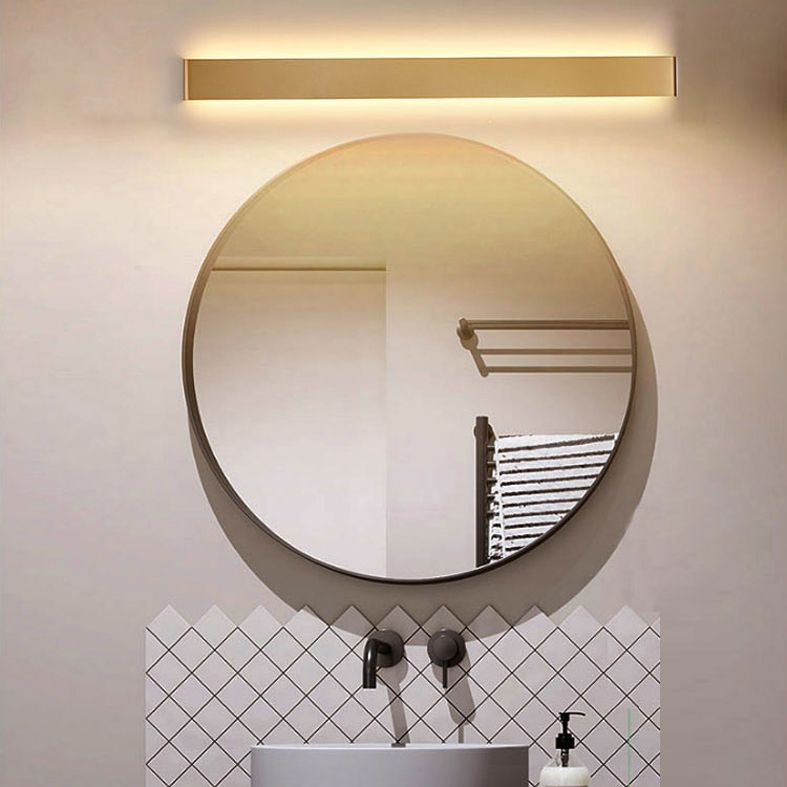 Modern Minimalist Style Rectangular Up and Down LED Wall Sconce Metal Wall Mounted Light Fixture for Bedroom