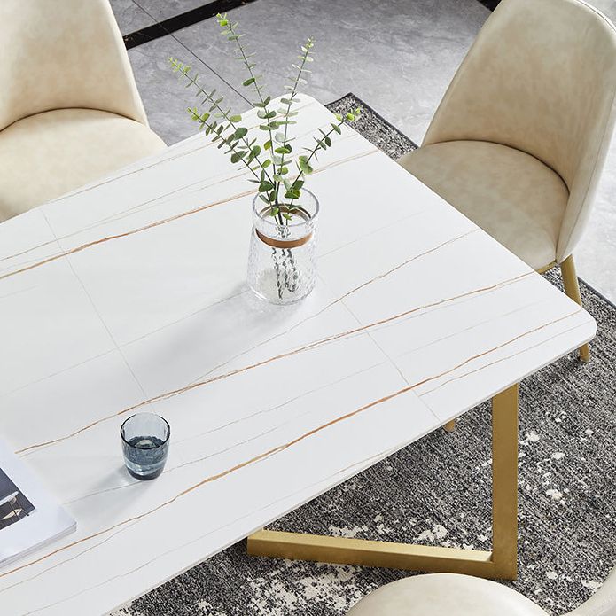 Glossy White Dining Table Set 1/4/5/7 Pieces Glam Dinette Set for Dining Room