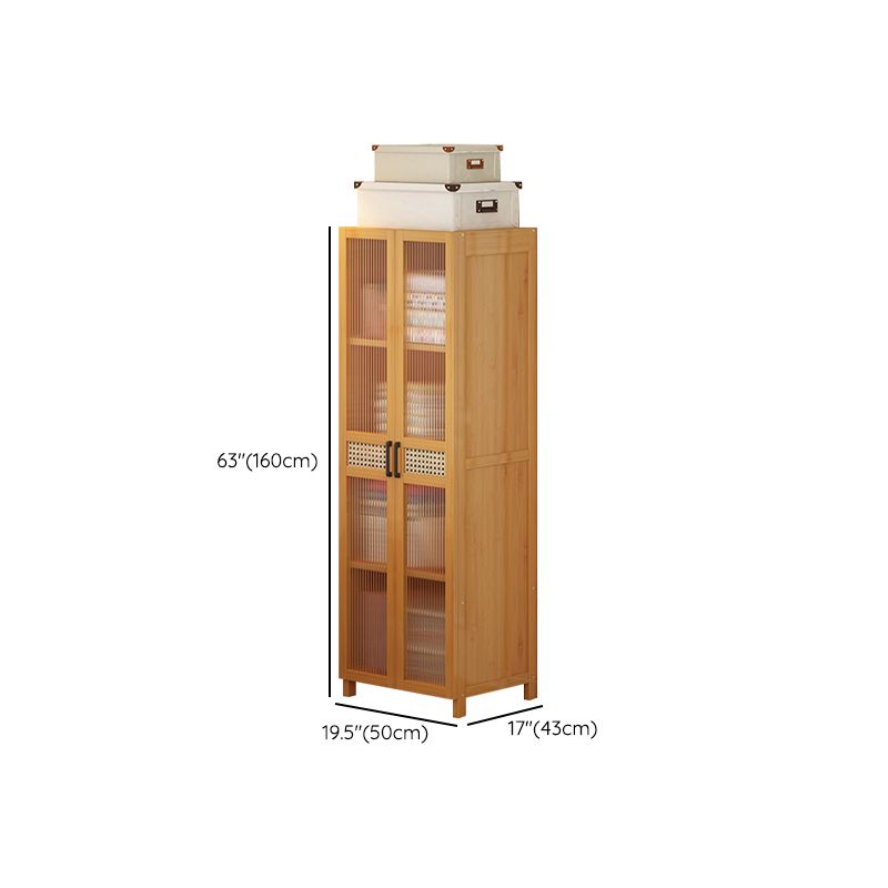 Modern Style Wardrobe Cabinet Wood Wardrobe Armoire with Shelves