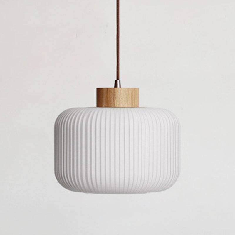 Glass Pot Shape Hanging Lights Modern Style 1 Light Hanging Mount Fixture for Dining Room