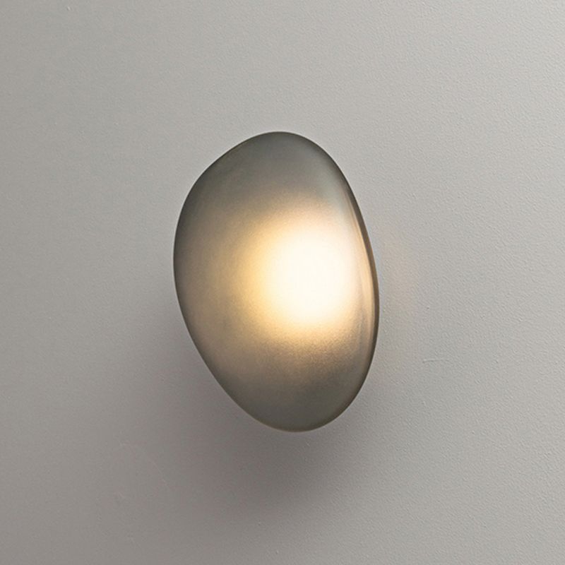 Nordic Glass Pebble Wall Sconce Living Room Background LED Wall Light Fixture