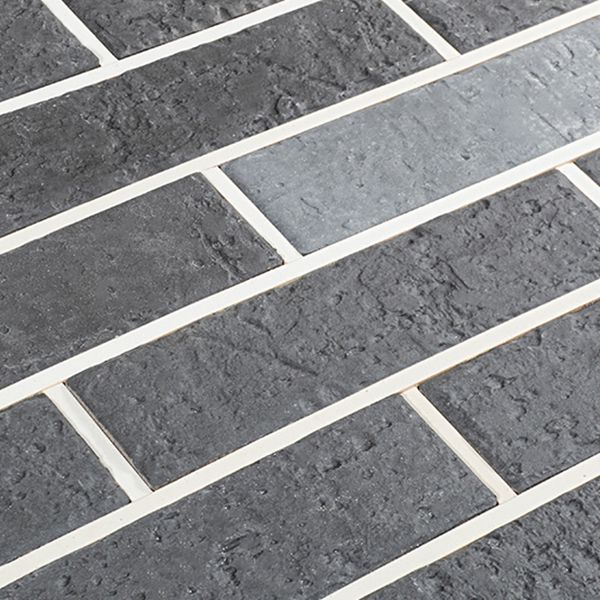 Gray Grid Mosaic Wall & Floor Tile Rectangular Outdoor Floor Tile