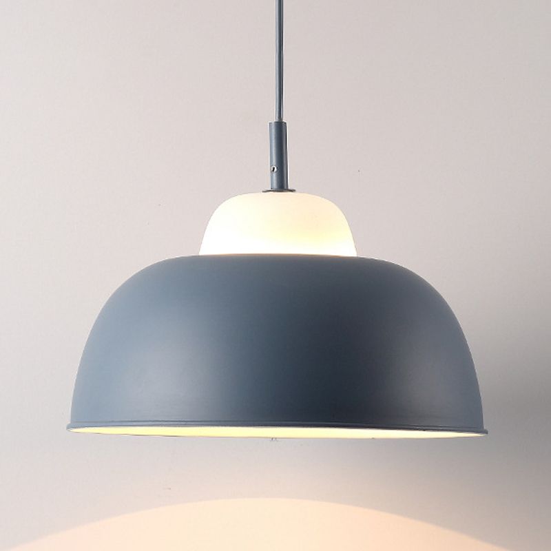 Metal Bowl Shape Hanging Pendant Light Minimalist Suspension Pendant Light