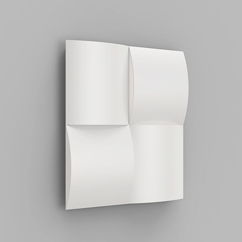 Single Modernism White Metallic Shaded LED Wall Mounted for Foyer